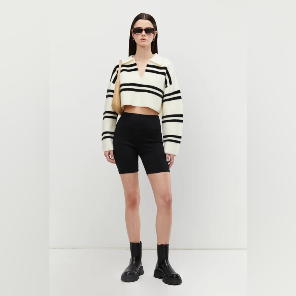 Oak + Fort Collared Striped Sweater